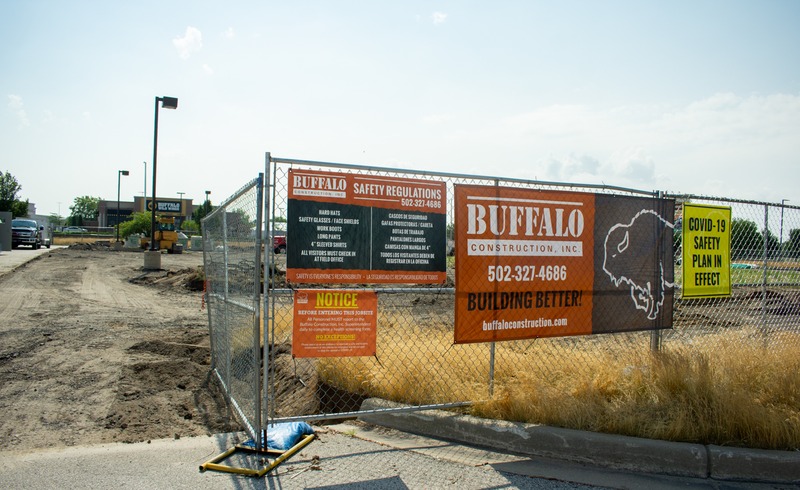 Buffalo Construction Site Mesh Banner Sign Material Example2